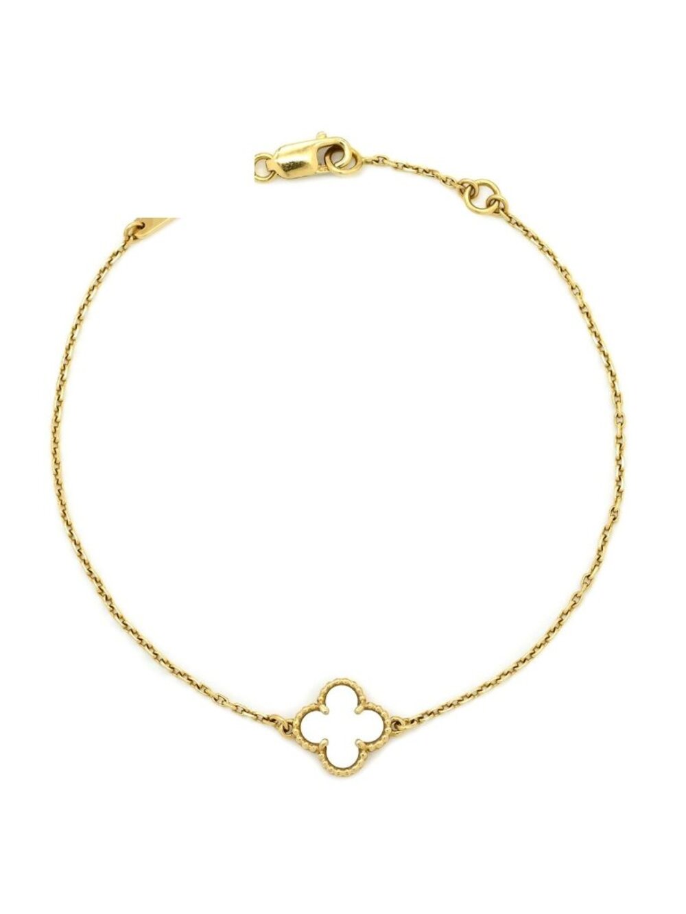 Van Cleef & Arpels Bracelet Sweet Alhambra Pearl White Gold 18K